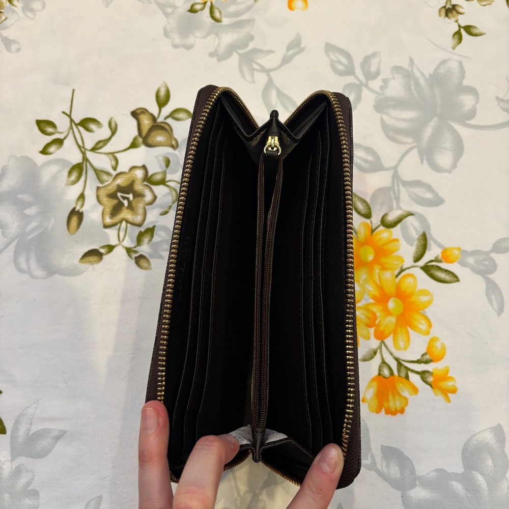 Michael Kors Brown Zip Wallet - Picture 6 of 10